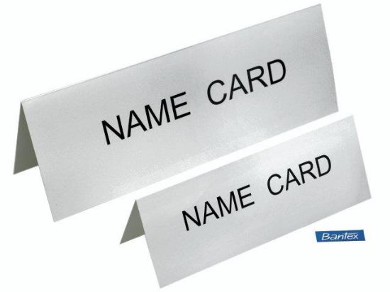 Billede af Bordskilte Bantex hvid (50)